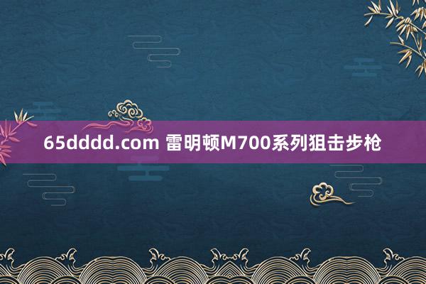 65dddd.com 雷明顿M700系列狙击步枪